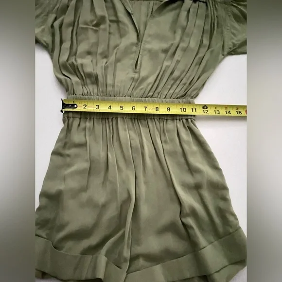L'Academie Rayne Romper in Olive Green XXS - Picture 11 of 11